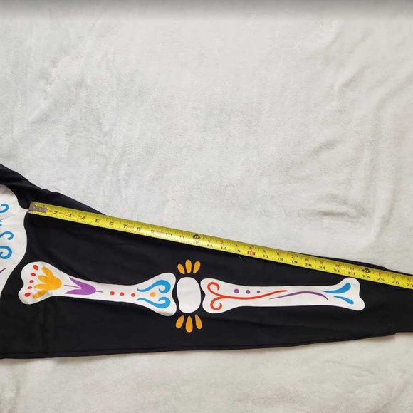 New women's Old Navy Halloween one-piece pajamas Dia de los Muertos skeleton - Picture 10 of 10